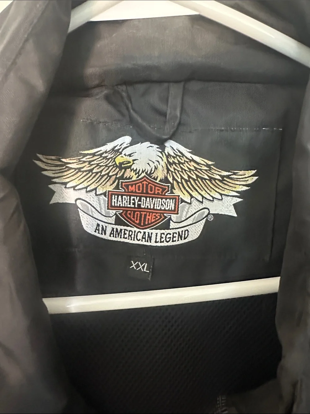 Harley-Davidson Black and Gray Tie-Dye Panel Riding Rain/Windbreaker